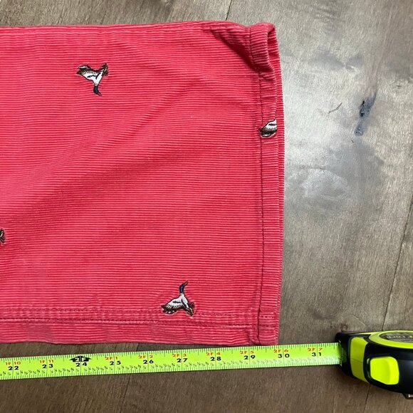 L.L. Bean Women’s Size 14 Reg Straight Pink Corduroy Pants Embroidered Ducks NWT - Picture 11 of 12